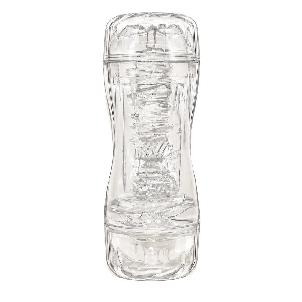 Transparent Dual-Ended Manual Masturbator